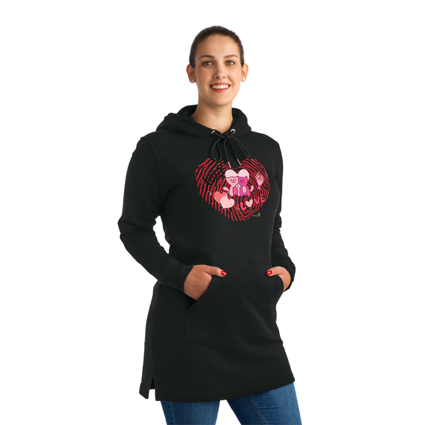 heart Streeter Hoodie Dress for woman