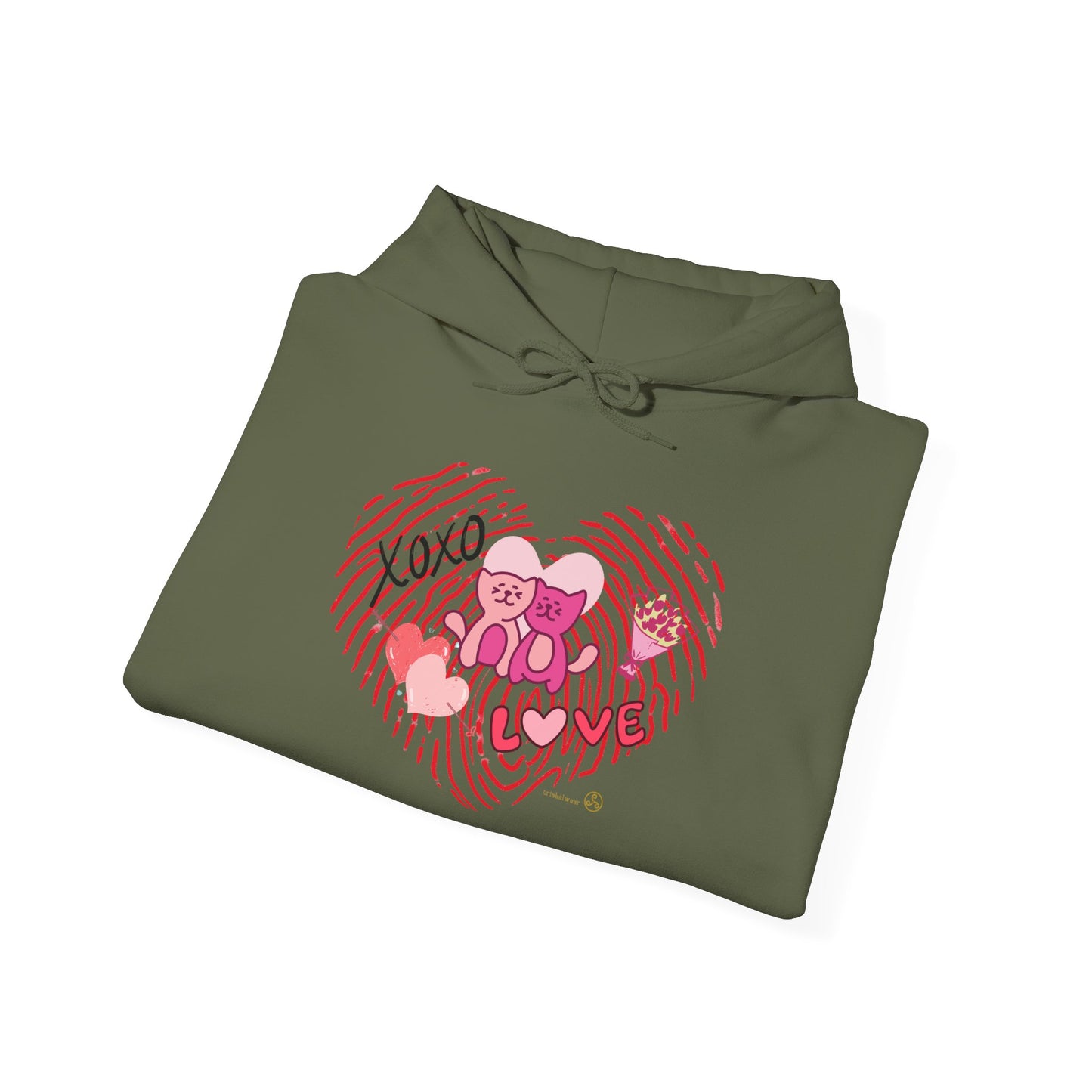 Heart Unisex Heavy Blend™ Hooded Sweatshirt