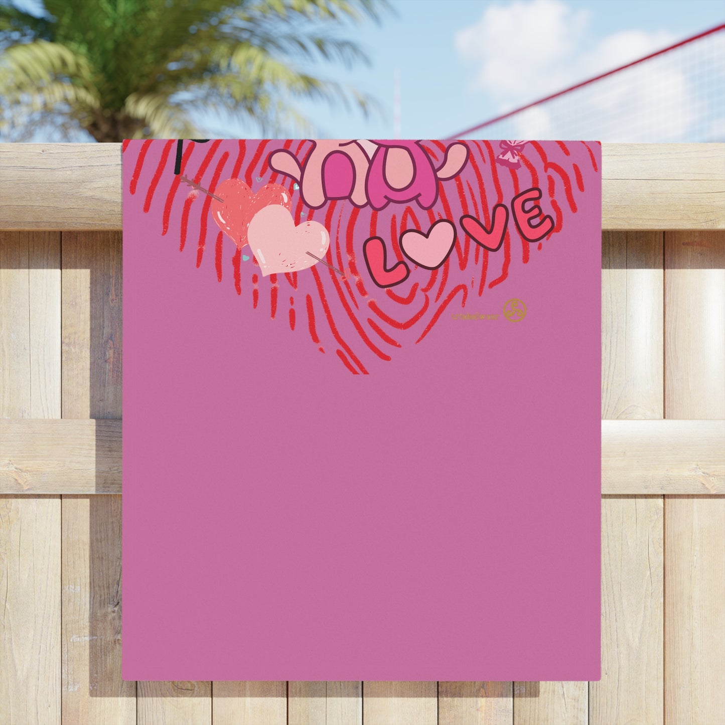 Beach Towels with heart